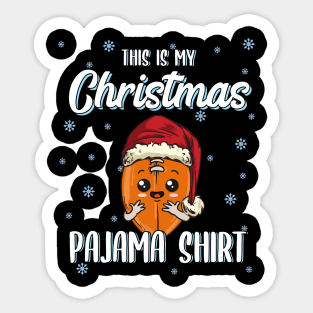 Football Christmas Gift Christmas Pajama Kawaii Sticker